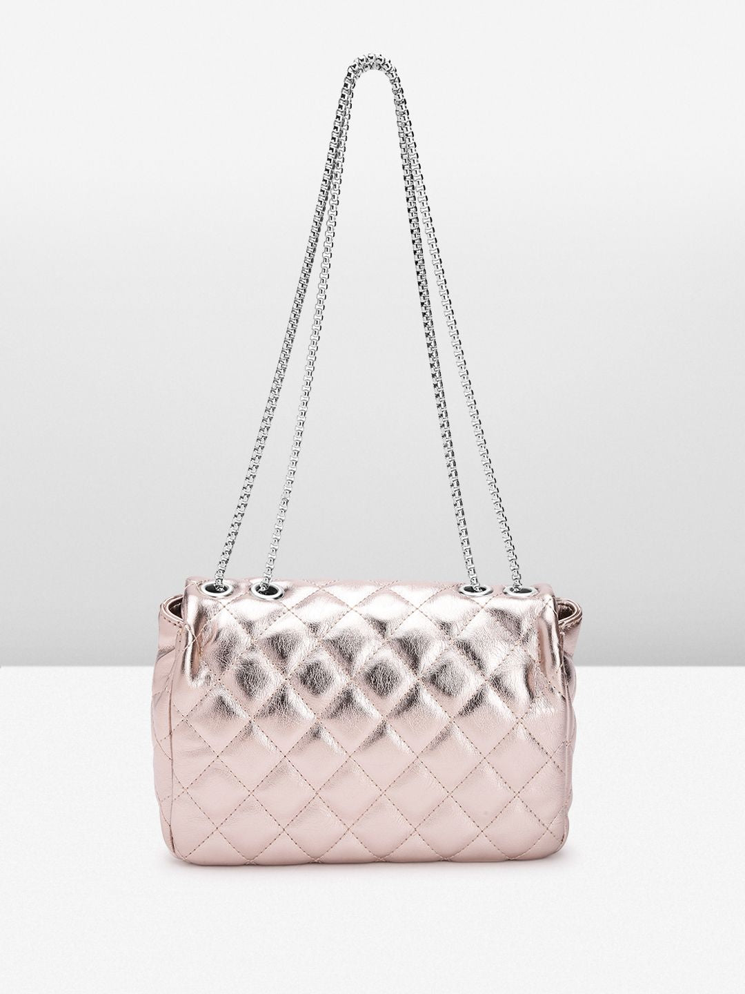 Lino Perros Women Quilted Textured Structured Sling Bag
