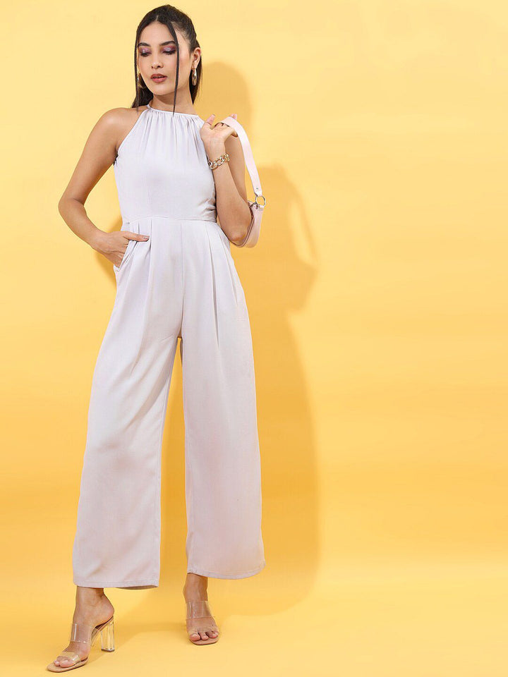 Tokyo Talkies Halter Neck Basic Jumpsuit