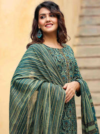 KALINI Ethnic Motifs Printed Gotta Patti Kurta & Trousers With Dupatta