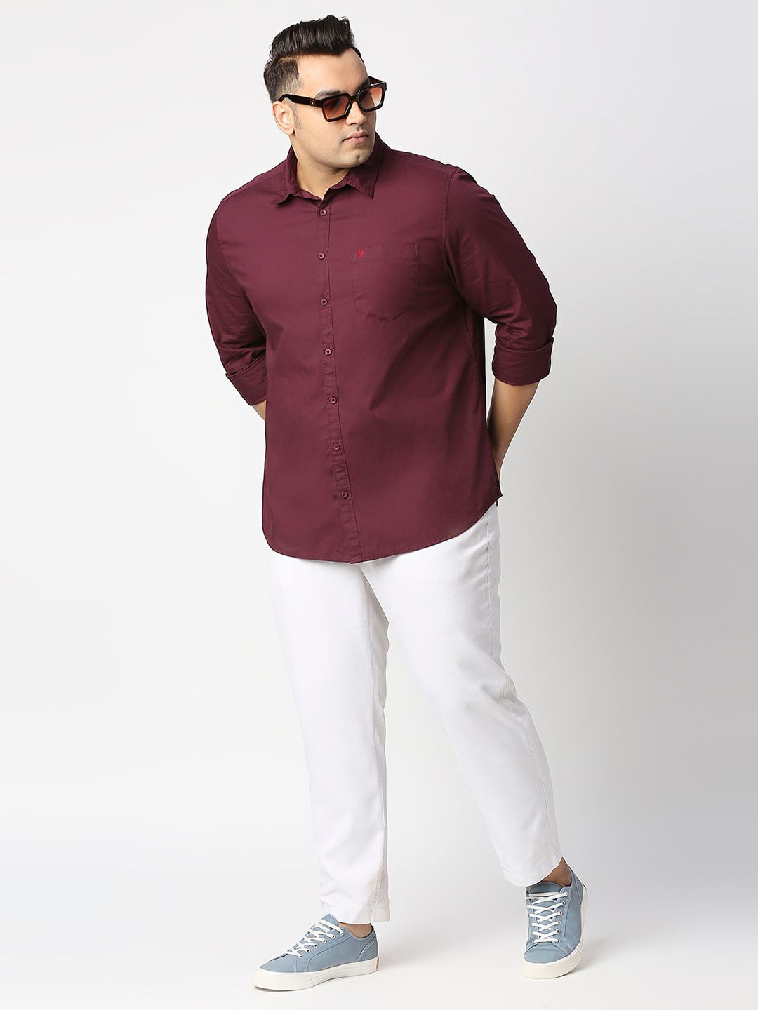 Thomas Scott Plus Size Cotton Casual Shirt