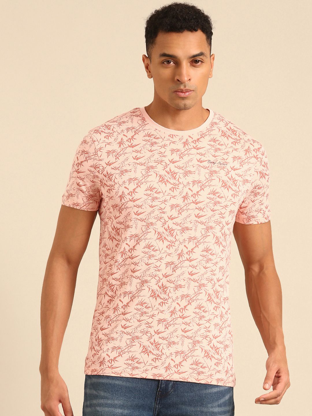 Being Human Tropical Printed Pure Cotton T-shirt
