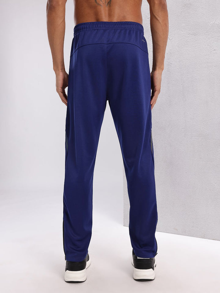 HRX by Hrithik Roshan Men Mid-Rise Rapid-Dry Fit Running Track Pants with Side Slits