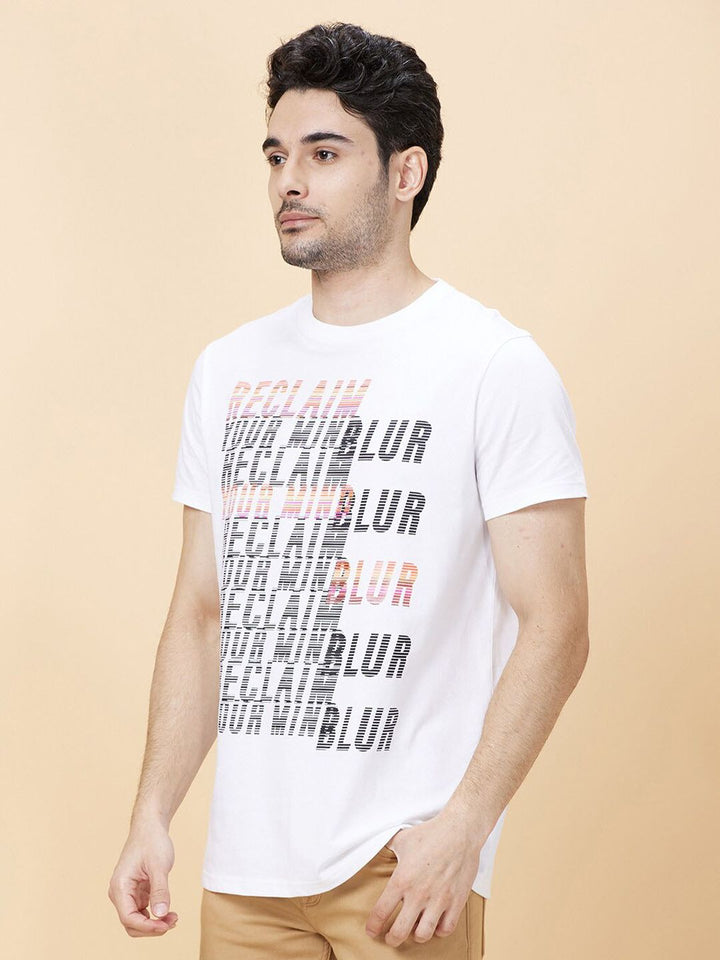 Being Human Typography Printed Round Neck Casual T-shirt