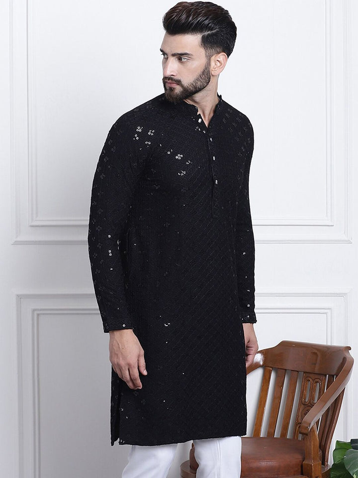 SOJANYA Kurta Lurus Labuci Sulam Etnik Kapas Tulen