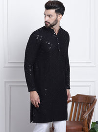 SOJANYA Kurta Lurus Labuci Sulam Etnik Kapas Tulen