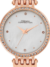 French Connection Women Embellished Dial Straps Analogue Watch FCN075SRGM