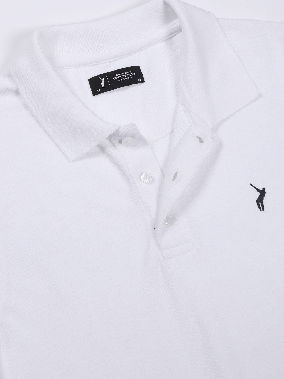 Thomas Scott Men Solid Polo Collar T-shirt