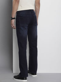 The Indian Garage Co Men Bootcut Light Fade Stretchable Jeans