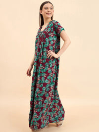 Sweet Dreams Printed Pure Cotton Maxi Nightdress