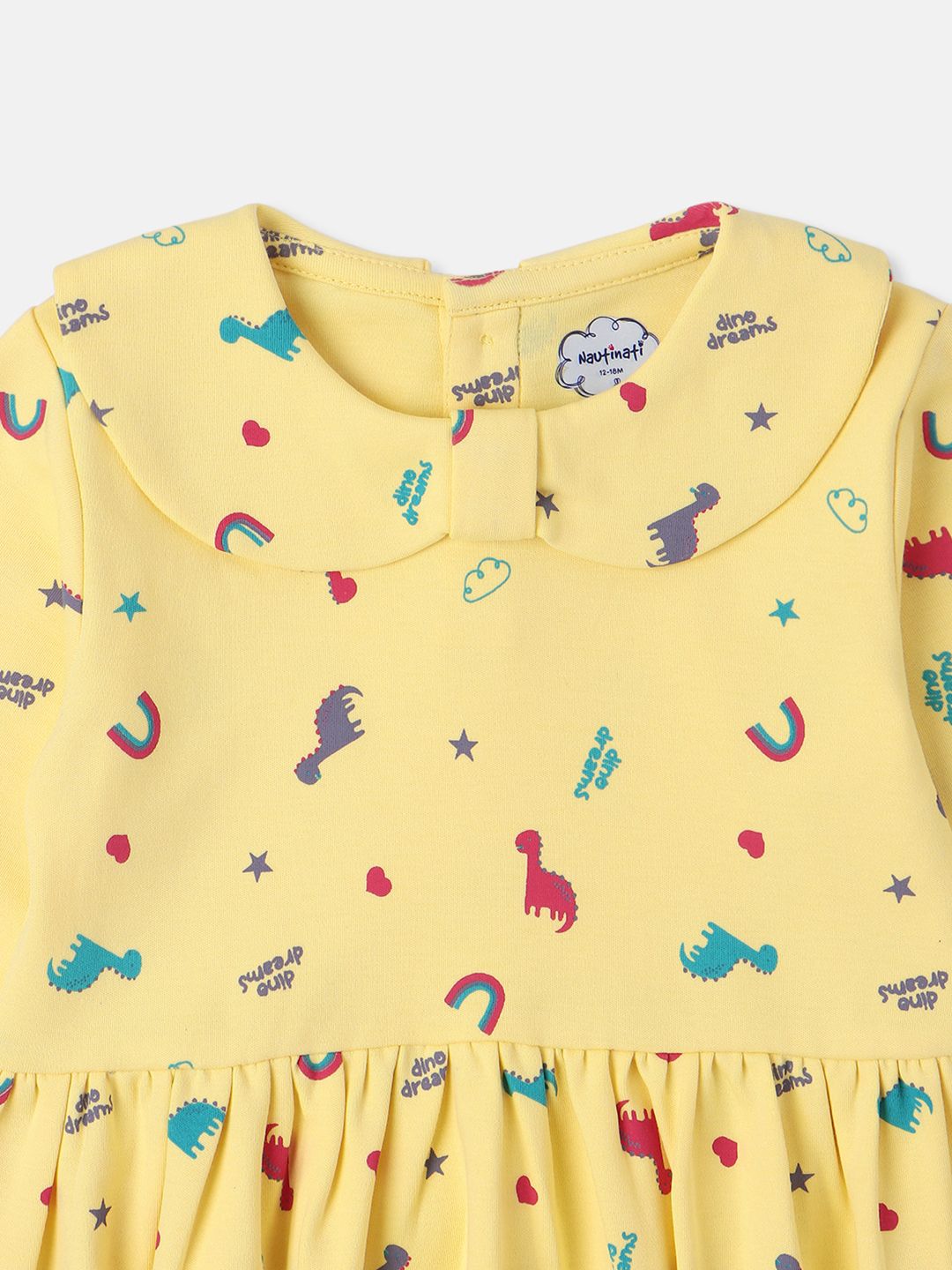 Nauti Nati Print Peter Pan Collar Fit & Flare Dress