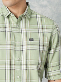 The Indian Garage Co Men Regular Fit Checked Casual Shirt