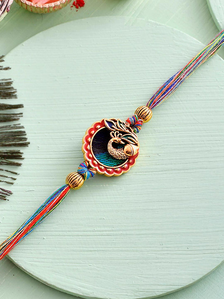 Rakhi Berhias Motif Merak Voylla