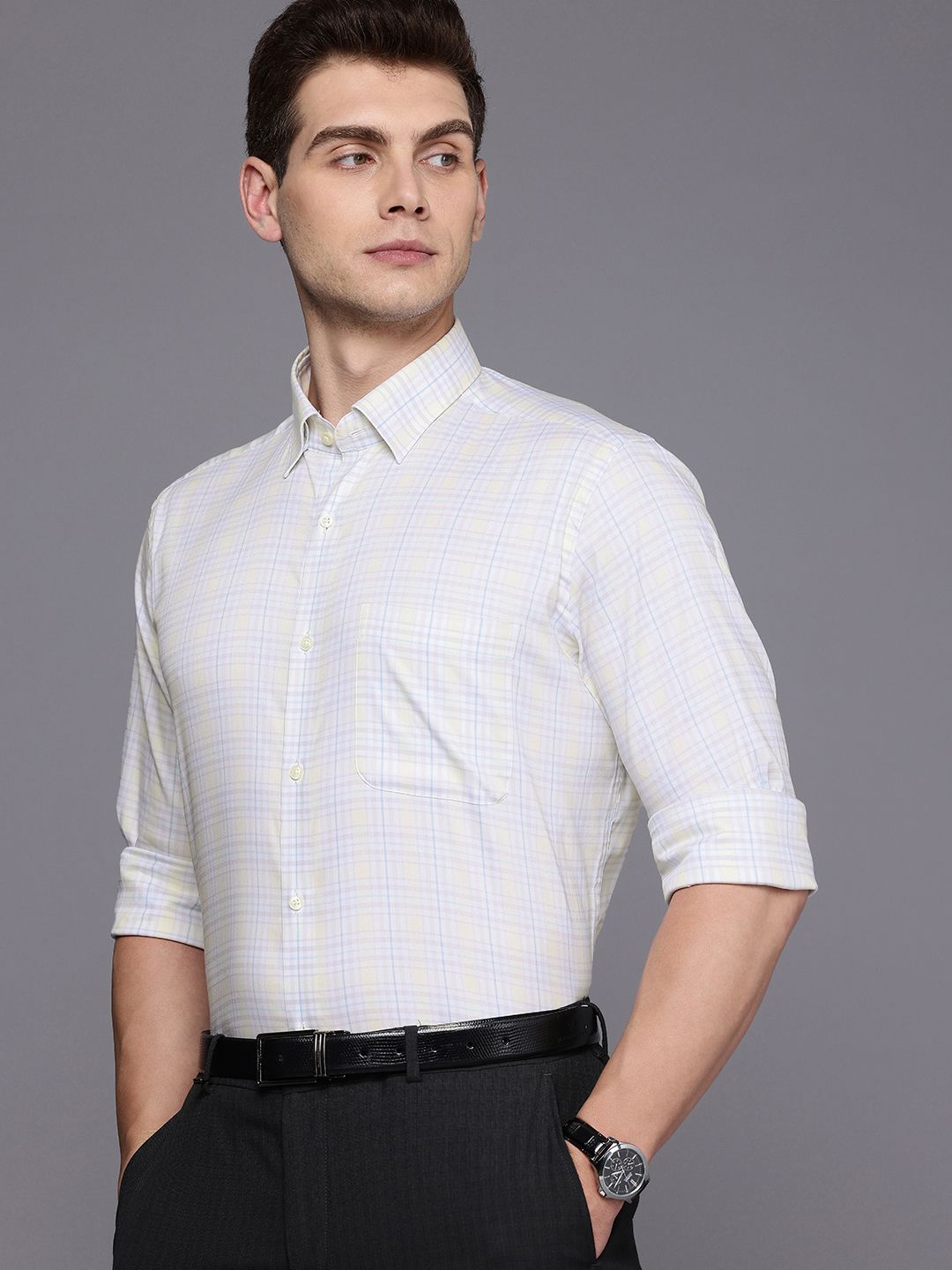 Raymond Checked Formal Shirt