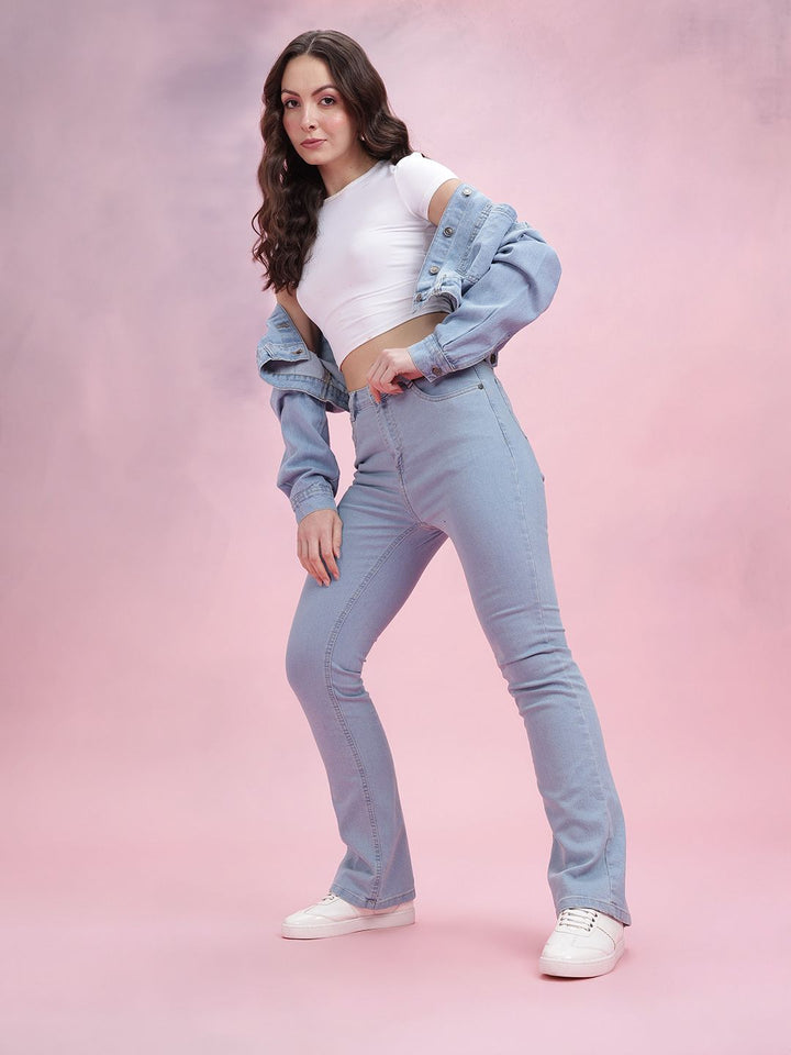 DressBerry Women Bootcut Mid-Rise Stretchable Jeans