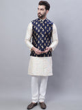 SOJANYA Kurta Kolar Mandarin Bersulam dengan Jaket Churidar & Nahru