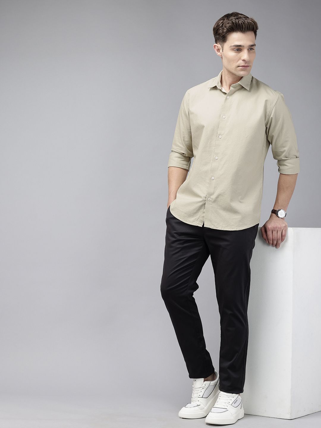 Park Avenue Slim Fit Opaque Pure Cotton Formal Shirt