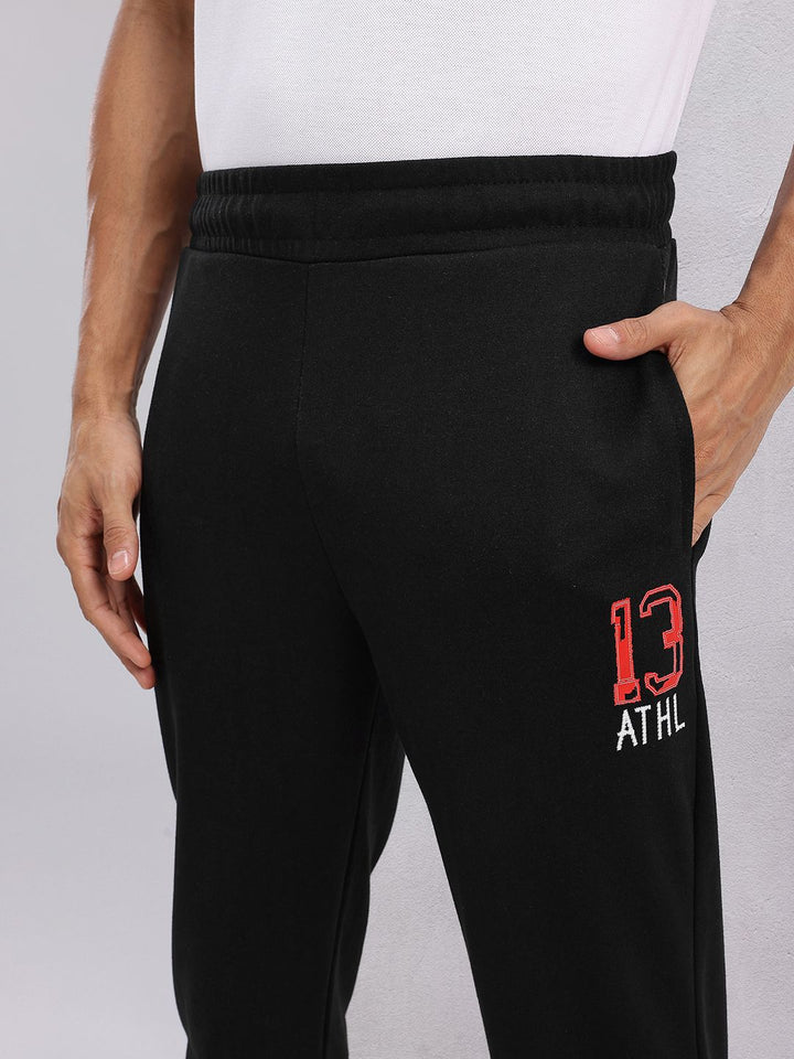 HRX by Hrithik Roshan Men Typography Printed Detail Mid-Rise Lifestyle Track Pants