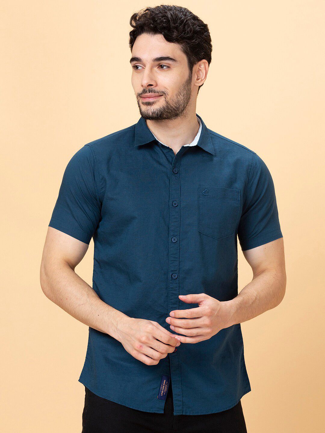Being Human Spread Collar Slim Fit Casual Shirt
