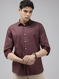 Park Avenue Pure Cotton Slim Fit Printed Casual Shirt