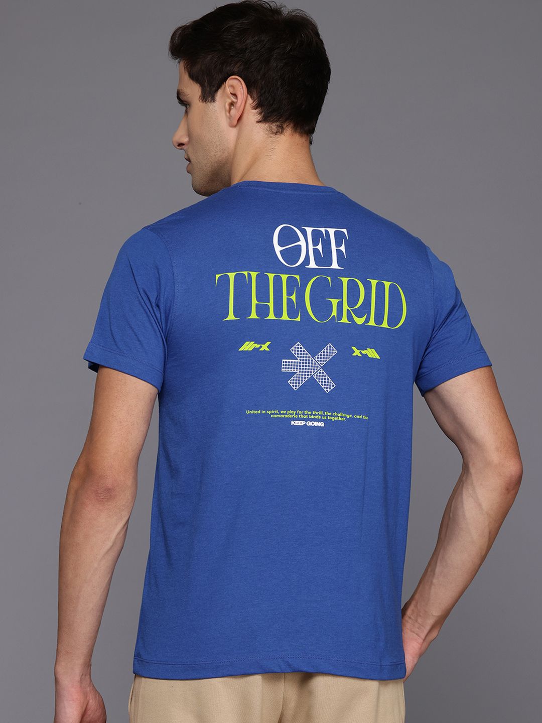 HRX oleh Hrithik Roshan Lifestyle Typography Print T-Shirt