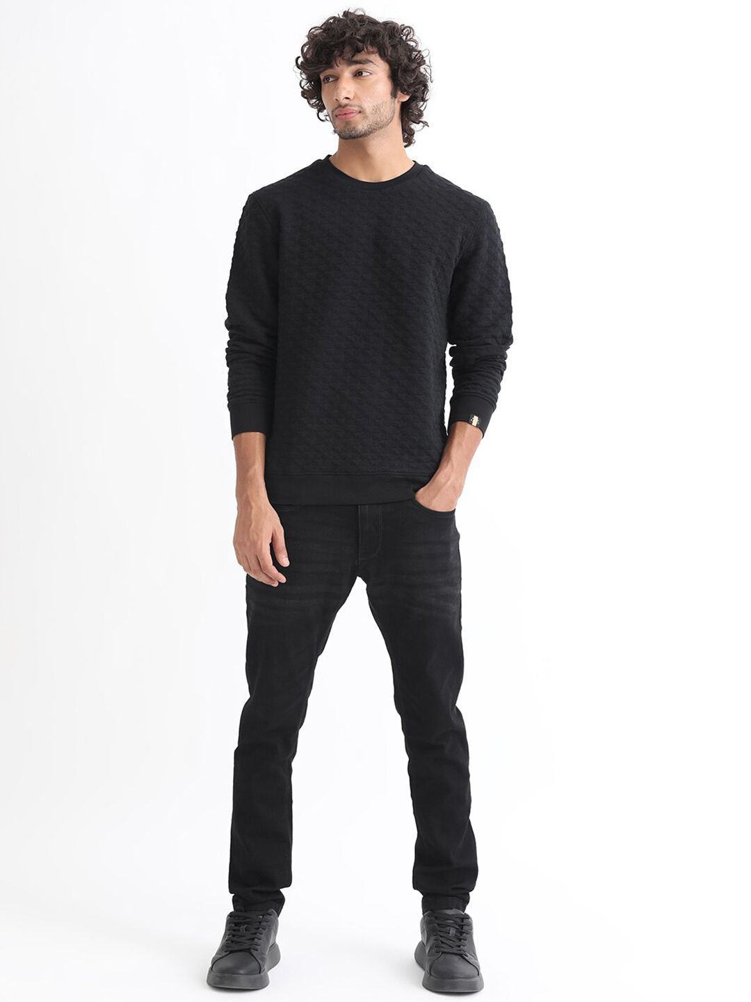 RARE RABBIT Men Shield Sweatshirt