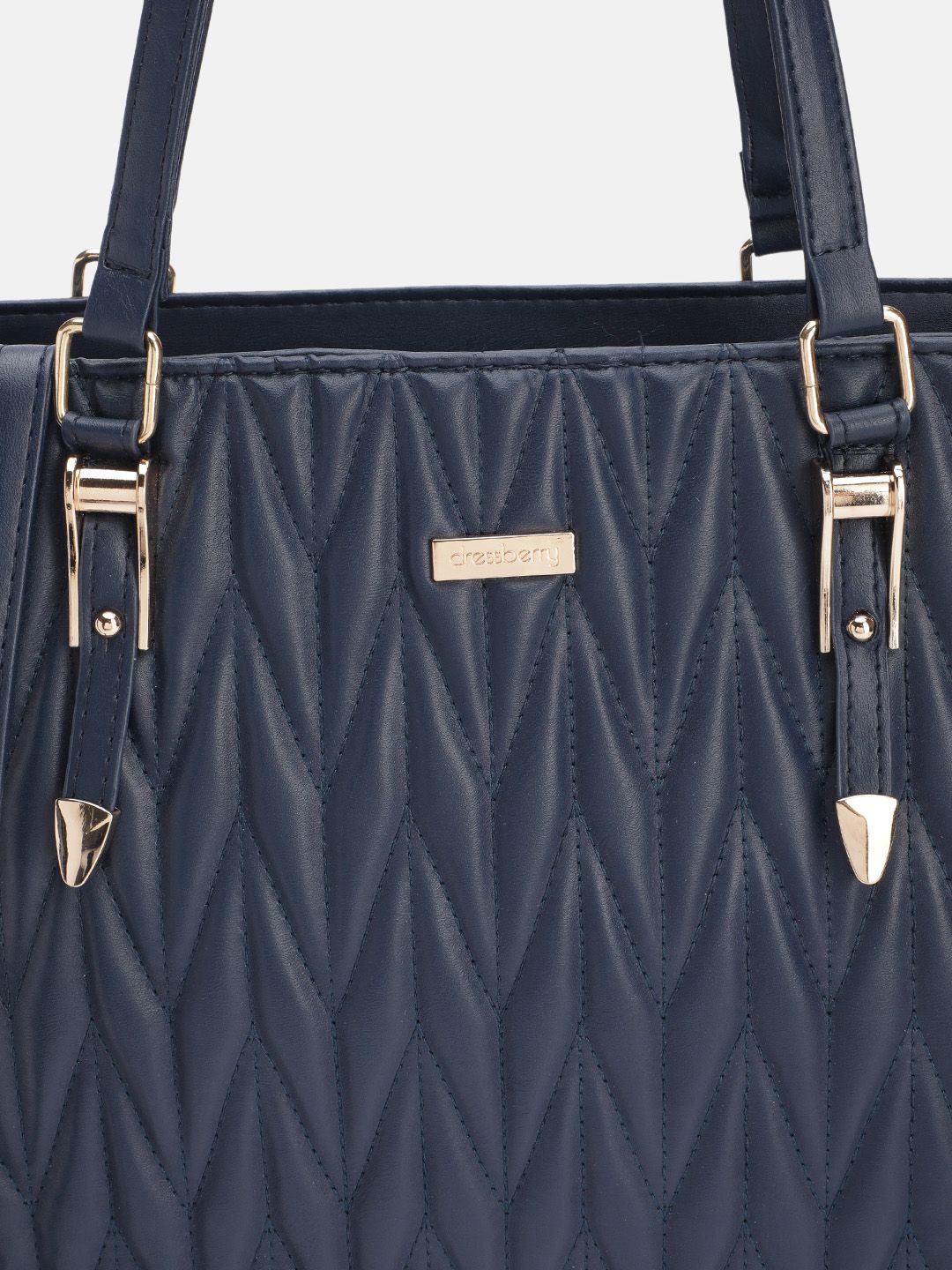 DressBerry Structured Quilted Shoulder Bag