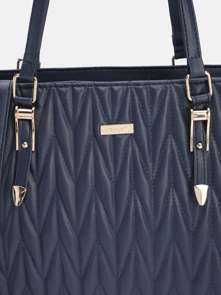 DressBerry Structured Quilted Shoulder Bag
