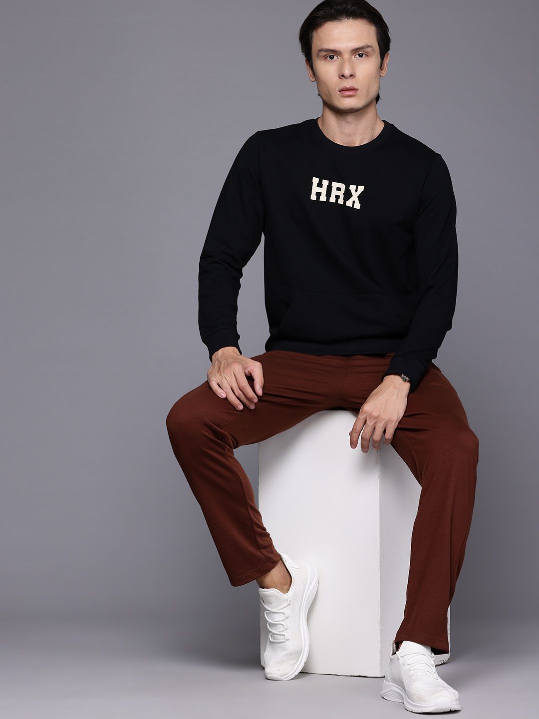 HRX by Hrithik Roshan Printed Brand Logo Sweatshirt