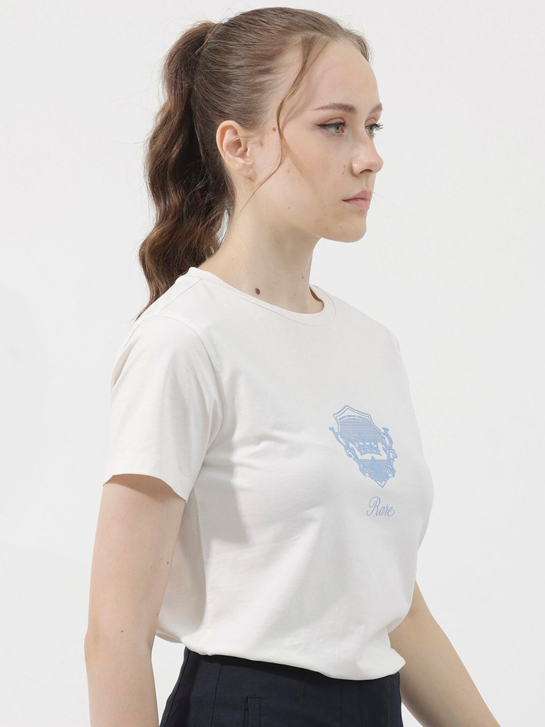 RAREISM Women Printed Pockets T-shirt