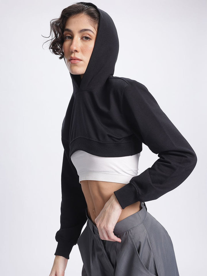 DressBerry Cropped Hooded Sweatshirt
