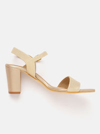 DressBerry Shimmery Block Heels