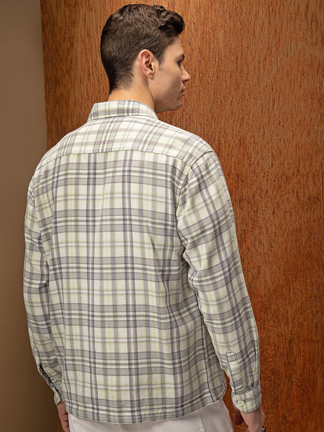 LOCOMOTIVE Oversized Dobby Textured Utility Pocket Overshirt