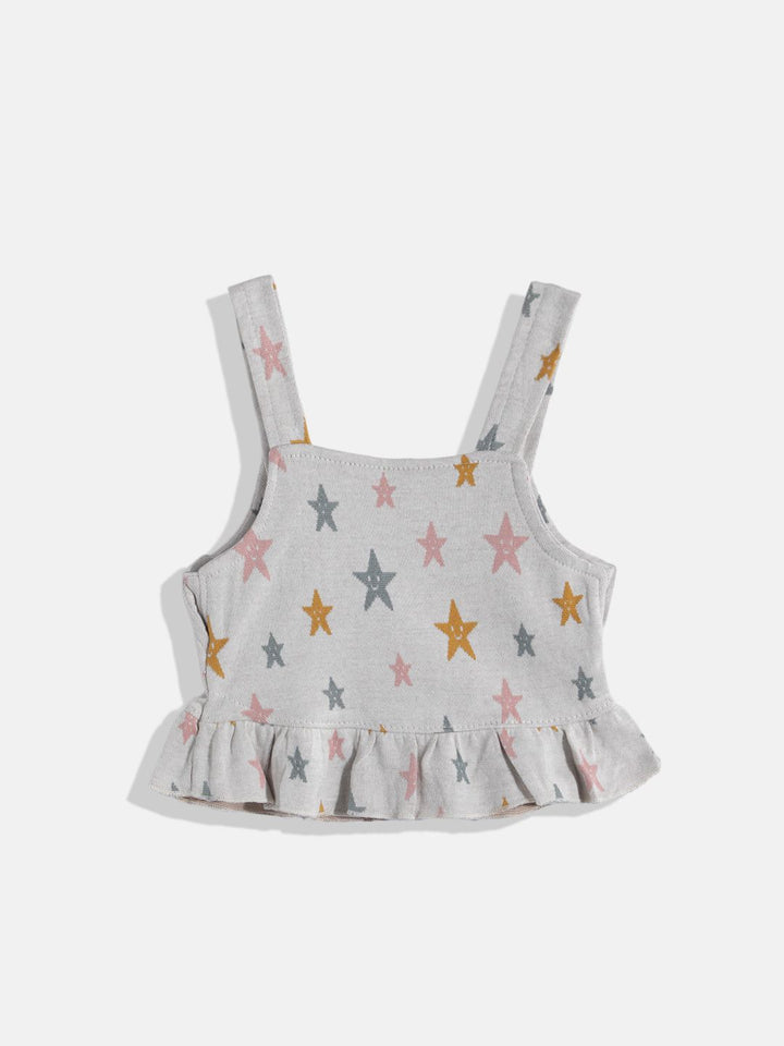 Moms Love Infant Girls Printed Pure Cotton Clothing Set