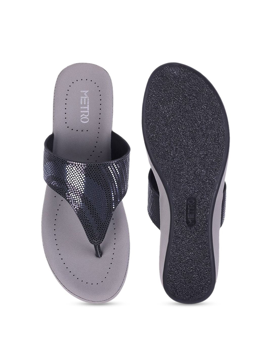 Metro Women Embellished comfort sandals
