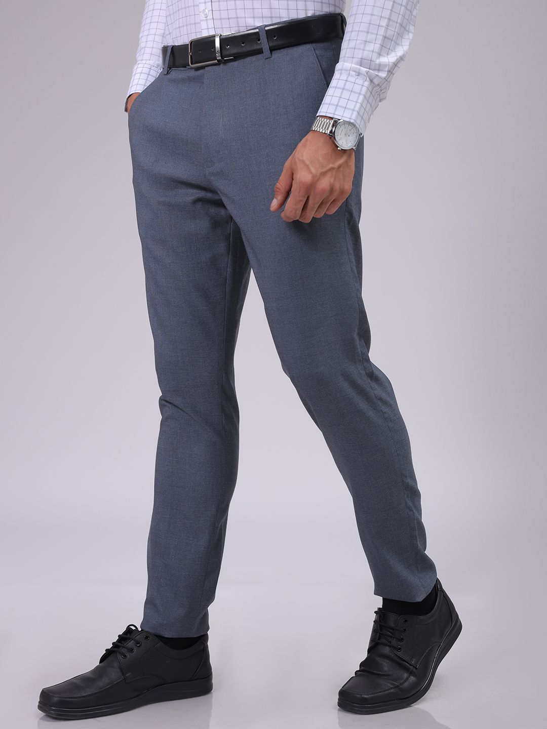 The Indian Garage Co. X Luxe Men Slim Fit Formal Trousers