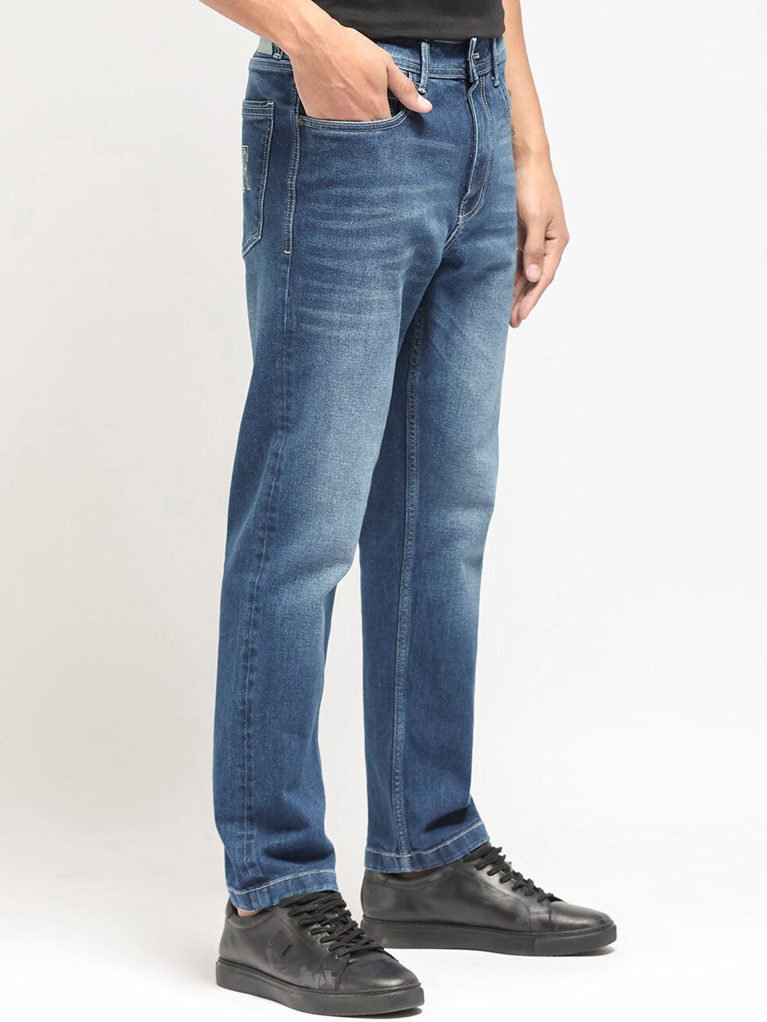 RARE RABBIT Men Polin Regular Fit Cotton Jeans