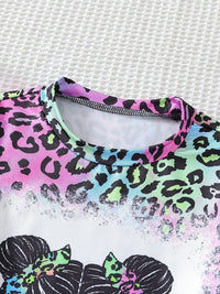 YK Girls Printed T-Shirt & Shorts Clothing Set