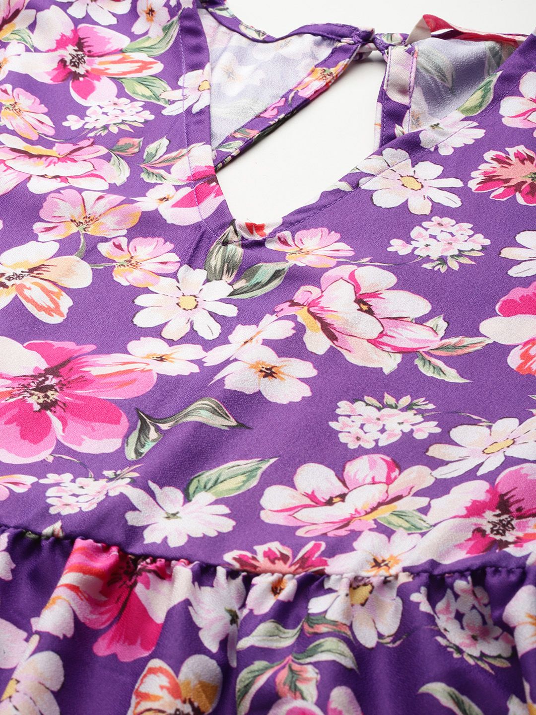 DressBerry Floral Printed Fit & Flare Midi Dress