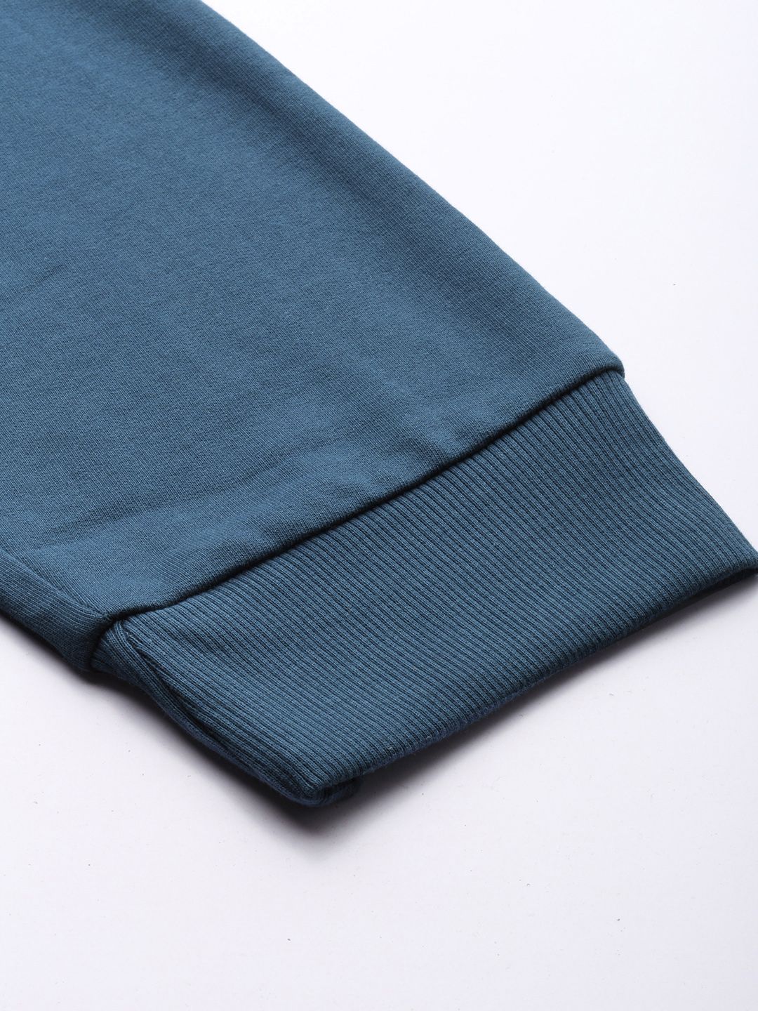 The Indian Garage Co Men Teal Blue & Black Colorblocked Joggers
