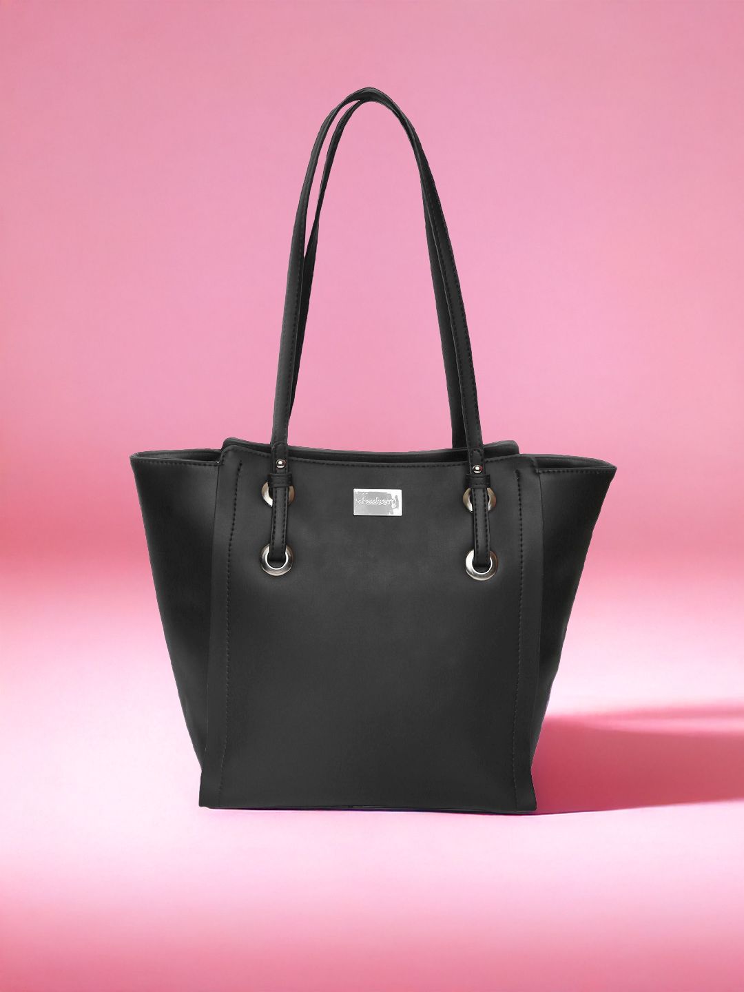 DressBerry Black Solid Shoulder Bag