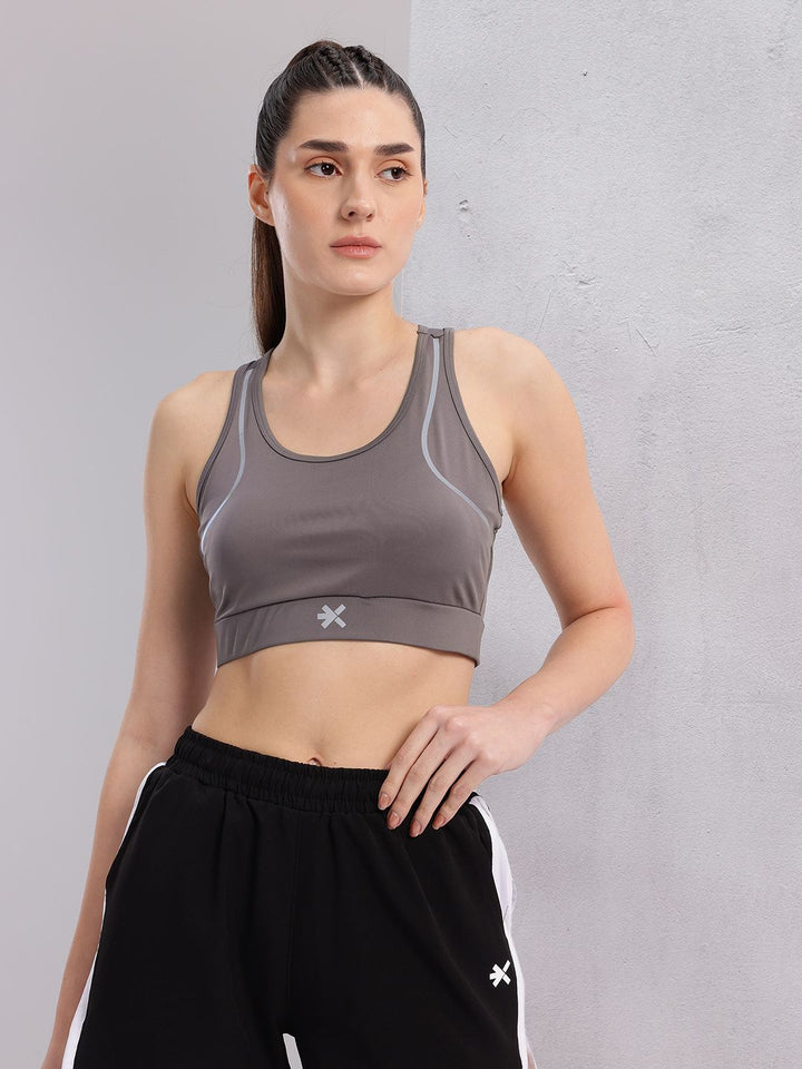 HRX by Hrithik Roshan Racerback Full Coverage Lightly Padded Training Bra KT470_03_B