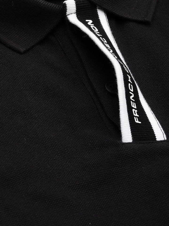 T-Shirt Kapas Polo Sambungan Perancis
