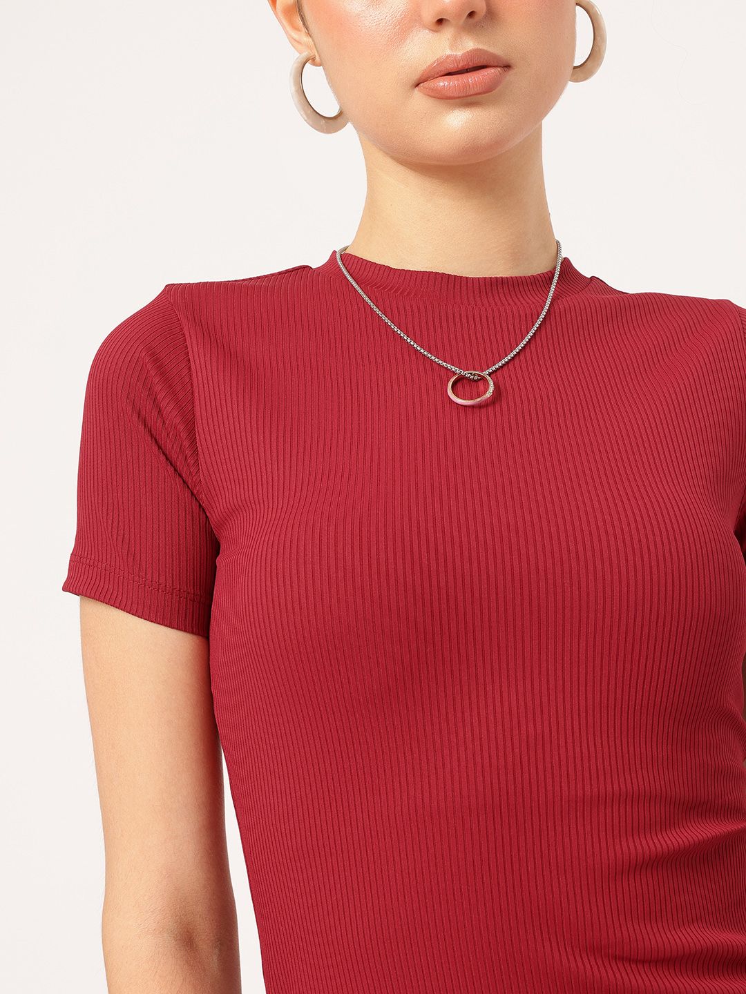 DressBerry Ruched Ribbed Bodycon Dress