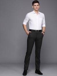 Raymond Men Checked Slim Fit Formal Trousers