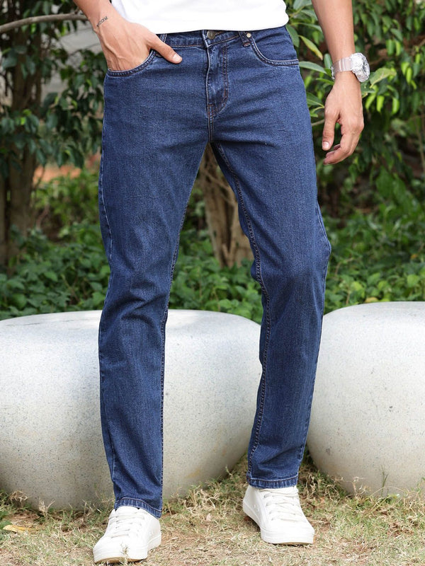 Thomas Scott Men Smart Slim Fit Light Fade Jeans Regingable