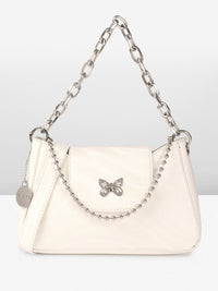 DressBerry Structured Shoulder Bag with Chain