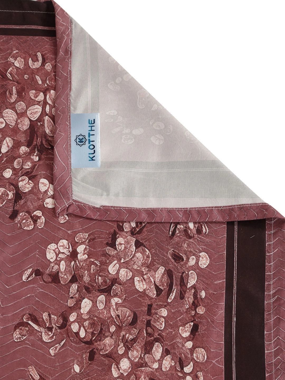 KLOTTHE Rust 140 TC King Bedsheet with 2 Pillow Covers