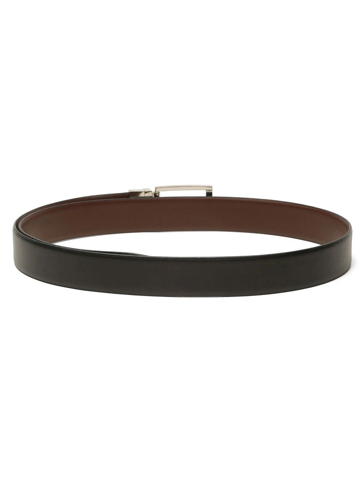 Teakwood Leathers Men Textured Leather Reversible Formal Belt