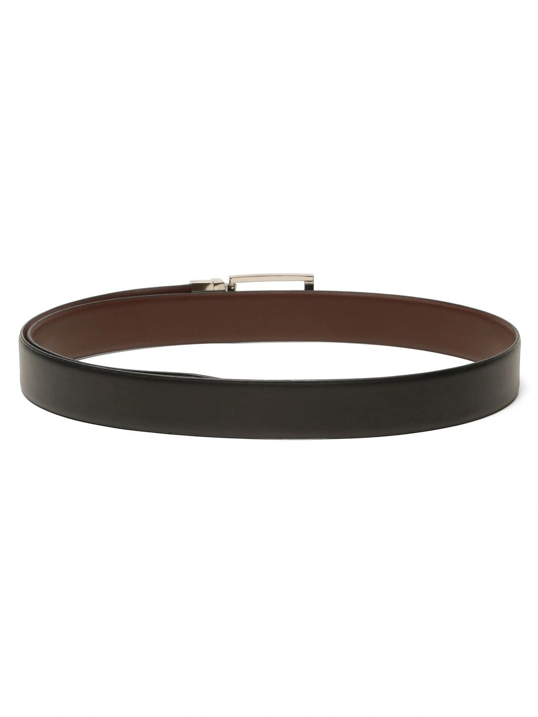 Teakwood Leathers Men Textured Leather Reversible Formal Belt