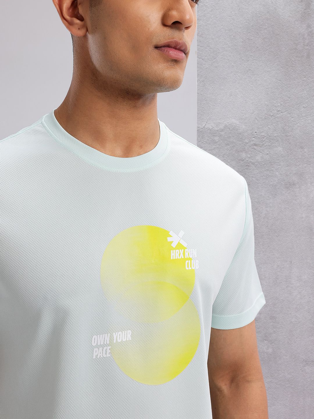 HRX by Hrithik Roshan Graphic Printed Perforated Rapid-Dry Running T-shirt